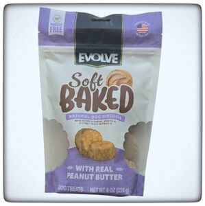 Evolve Dog Natural Soft Baked Biscuits-Poultry Free-8 Oz